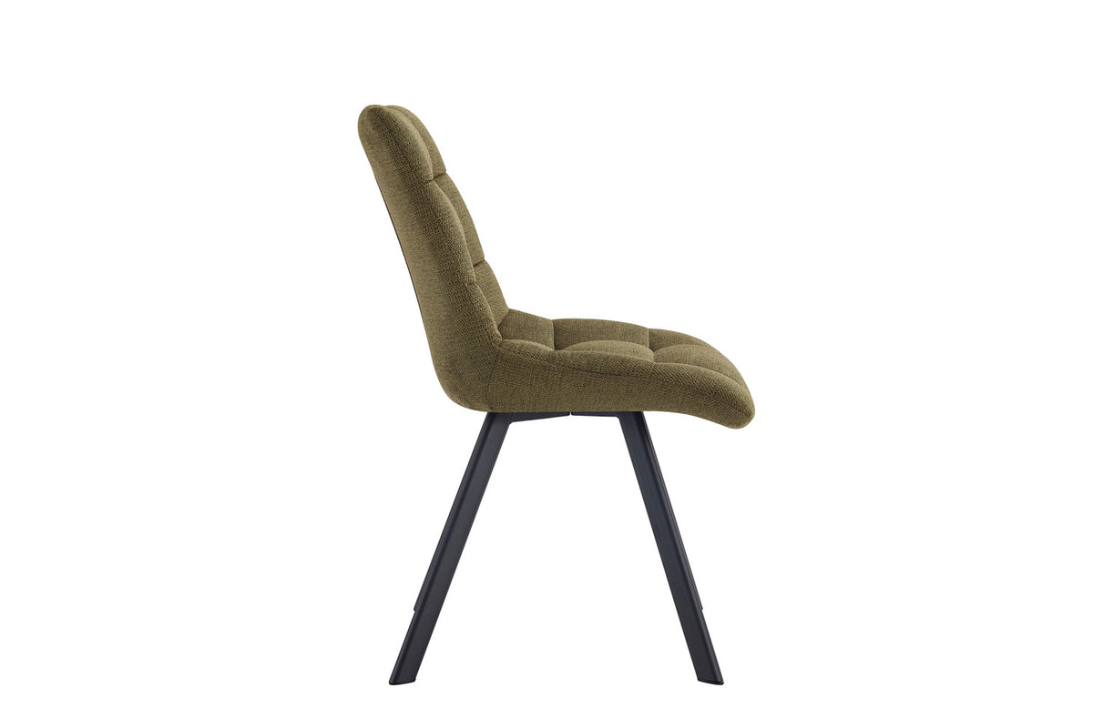 Rousseau - Stoel Lizzy - Stof Groen - 88.5x52x61.5 cm