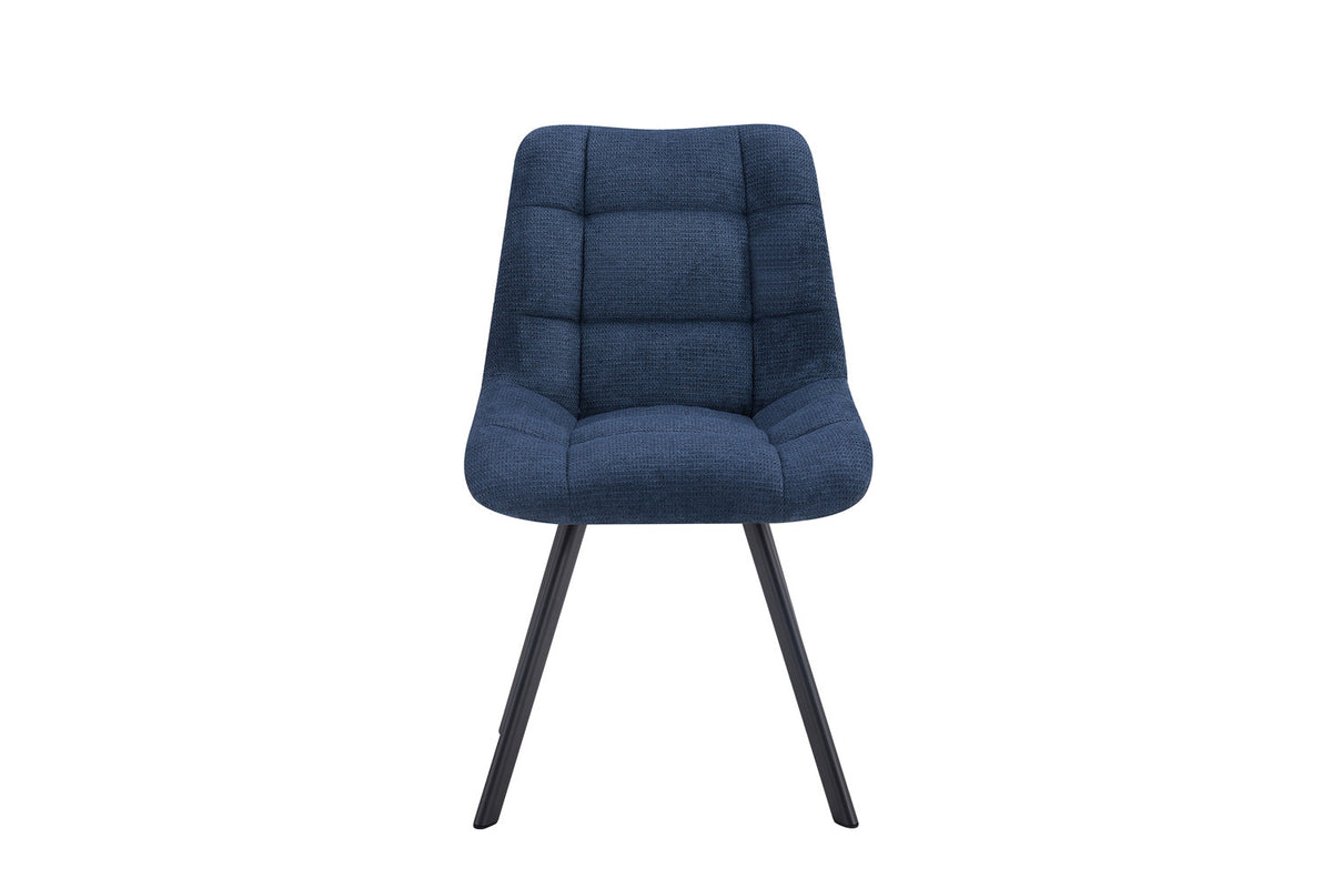 Rousseau - Chaise Lizzy - Tissu bleu - 88,5x52x61,5 cm