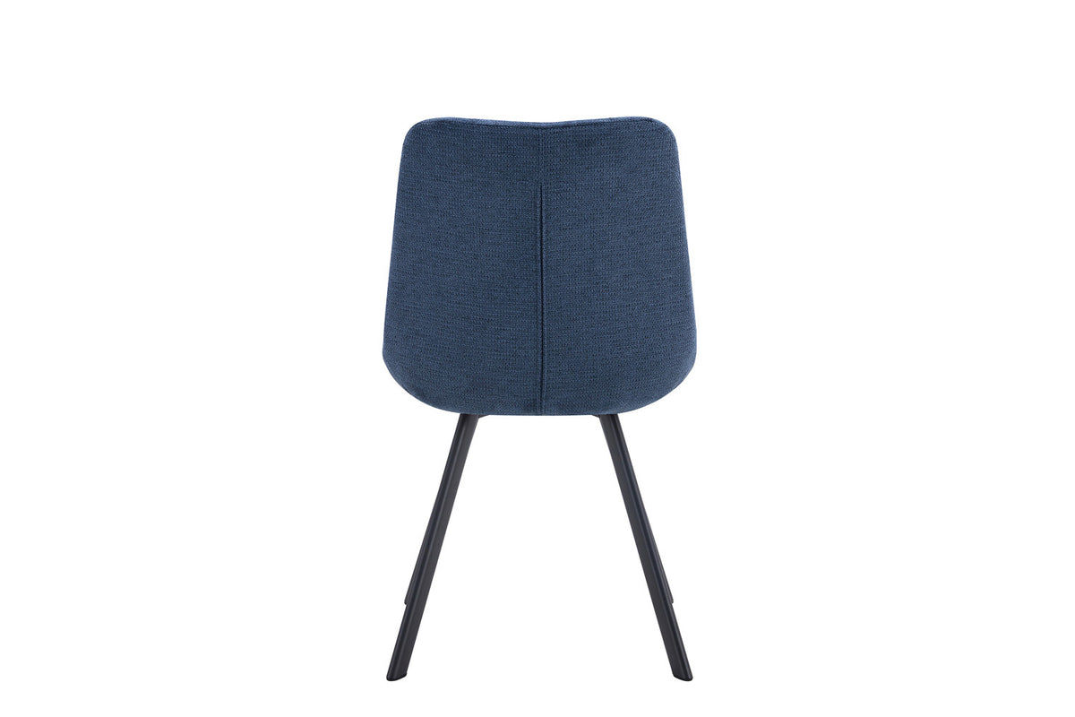 Rousseau - Chaise Lizzy - Tissu bleu - 88,5x52x61,5 cm