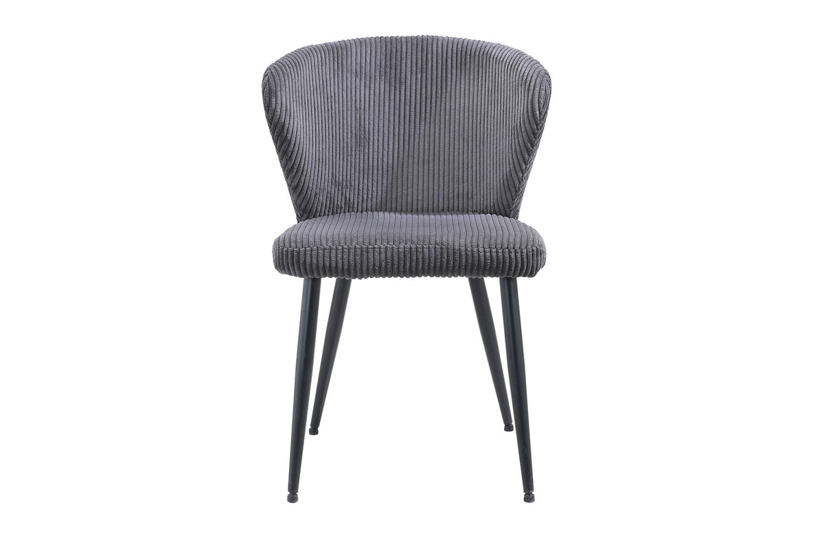 Rousseau - Stoel Tornado Corduroy Grijs - 79x54x55 cm