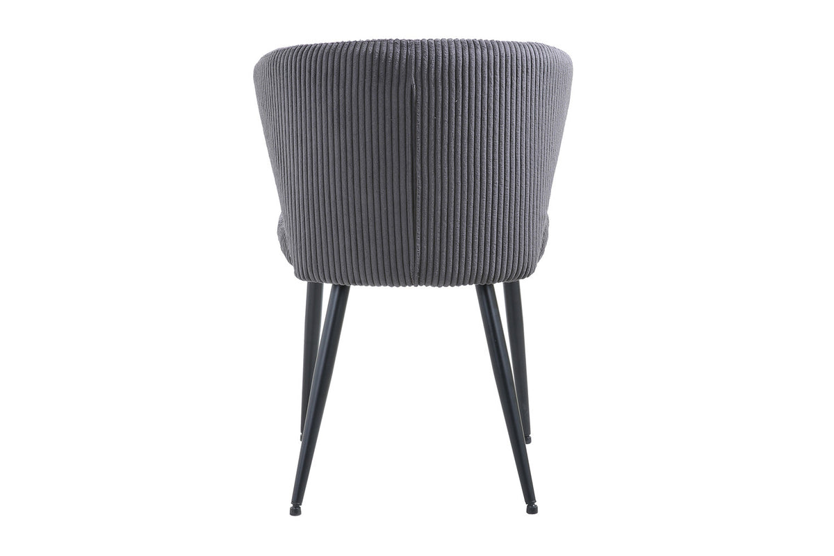 Rousseau - Stoel Tornado Corduroy Grijs - 79x54x55 cm