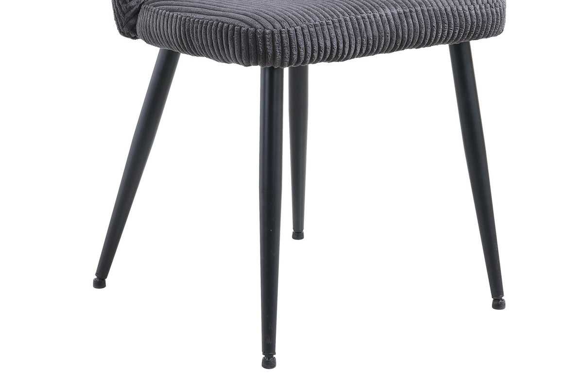 Rousseau - Stoel Tornado Corduroy Grijs - 79x54x55 cm