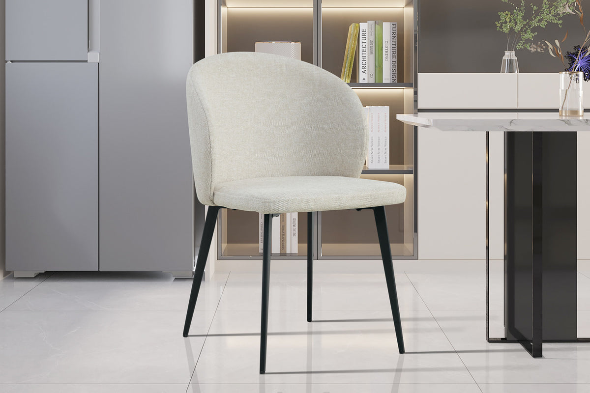 Rousseau - Stoel Toledo - Stof Beige - 80x51x55 cm