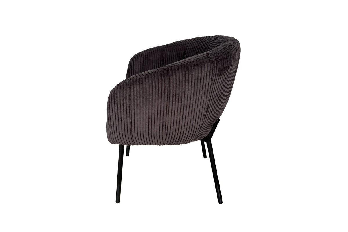 Rousseau - Stoel Sevilla Corduroy Grijs - 79x57x62 cm
