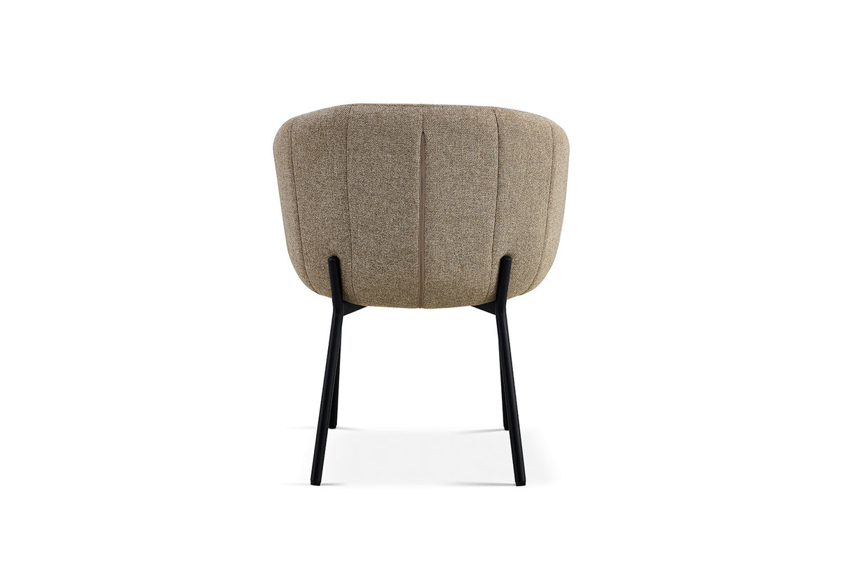 Rousseau - Chaise Sevilla - Tissu - Sable - 79x57x62 cm