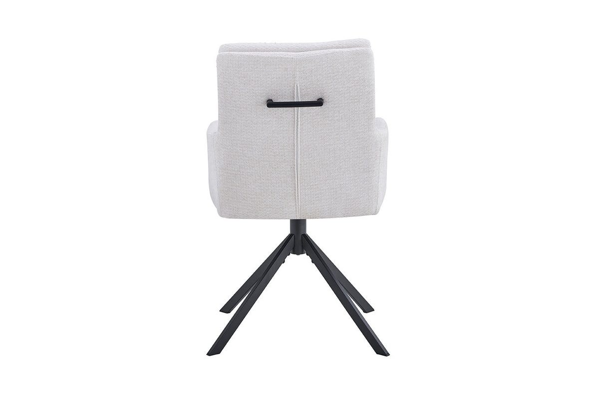 Rousseau - Stoel Granada - Stof -  Ecru - 85x50x62 cm