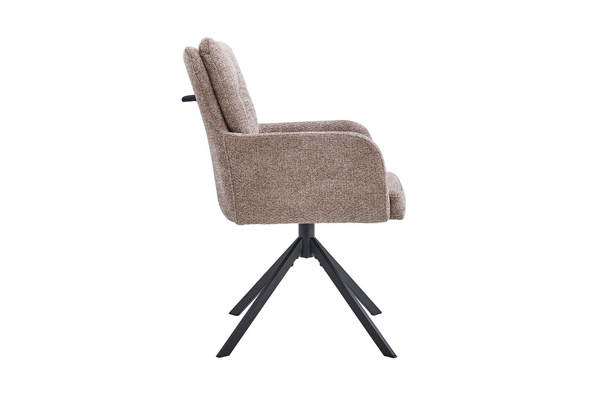 Rousseau - Stoel Granada - Stof -  Zand - 85x50x62 cm