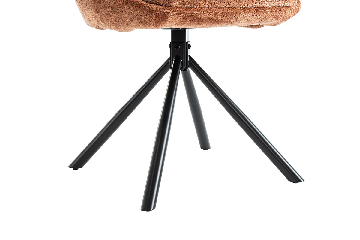 Rousseau - Stoel Dante - Stof Roest - 85.5x51x60 cm