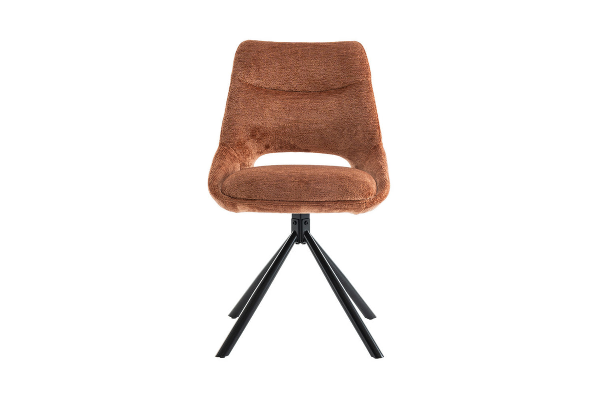 Rousseau - Stoel Dante - Stof Roest - 85.5x51x60 cm