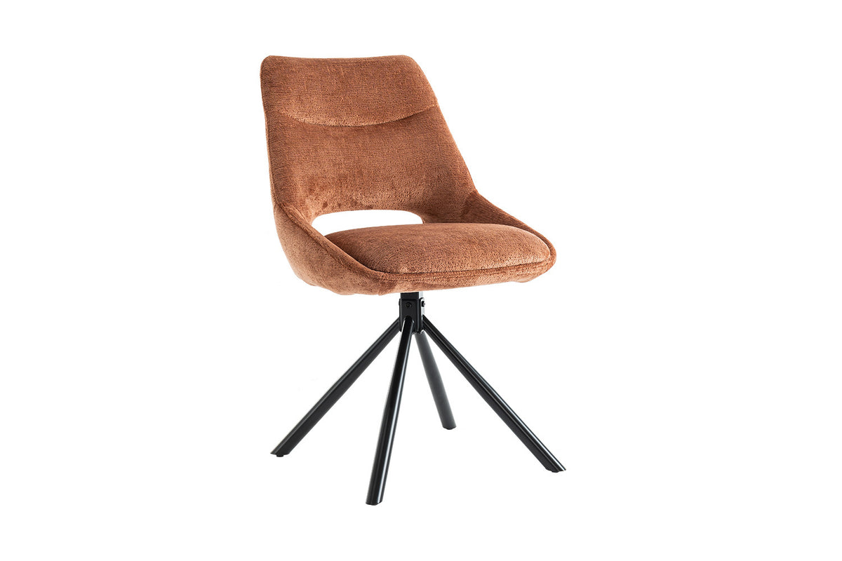 Rousseau - Stoel Dante - Stof Roest - 85.5x51x60 cm