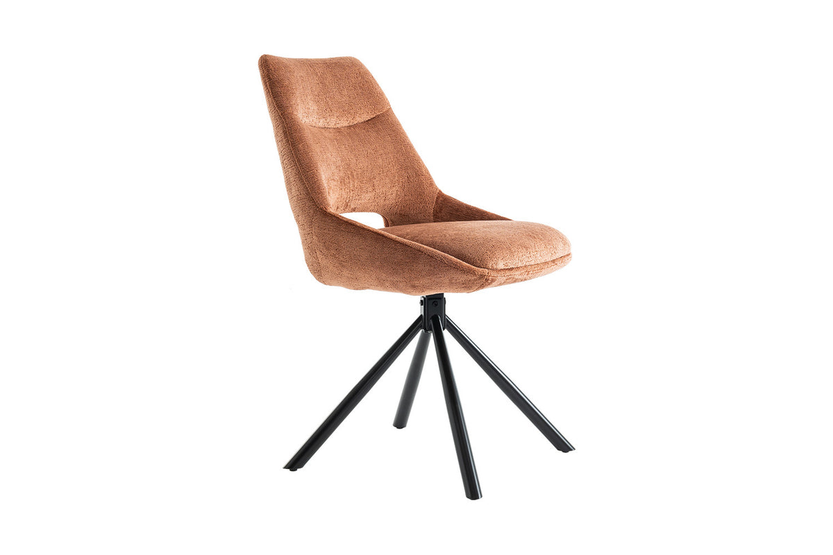 Rousseau - Stoel Dante - Stof Roest - 85.5x51x60 cm