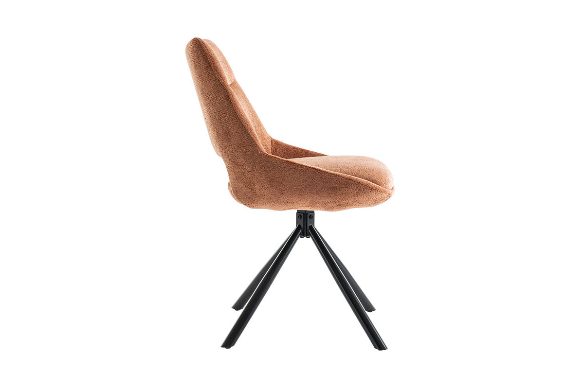 Rousseau - Stoel Dante - Stof Roest - 85.5x51x60 cm