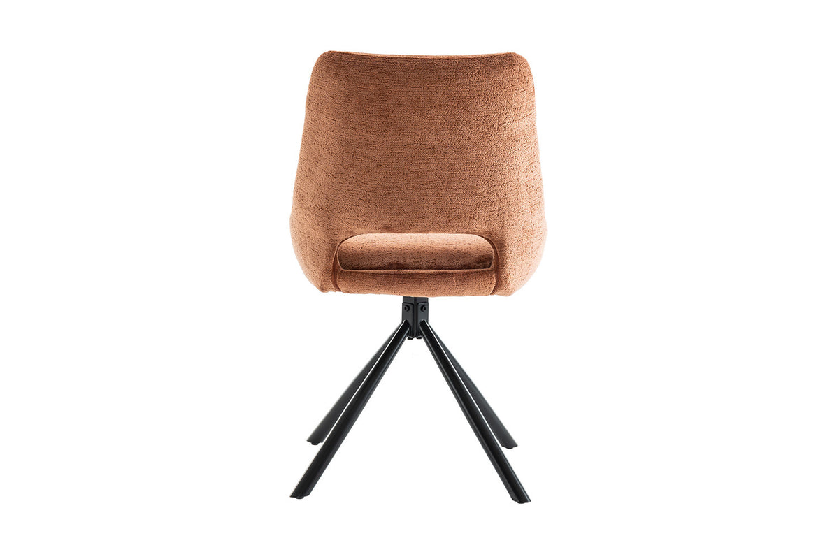 Rousseau - Stoel Dante - Stof Roest - 85.5x51x60 cm