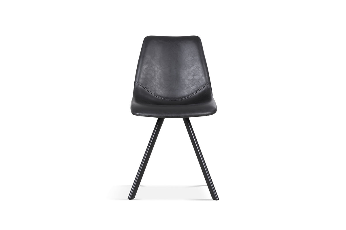 Rousseau - Stoel Emma - PU Zwart - 83x46x60  cm