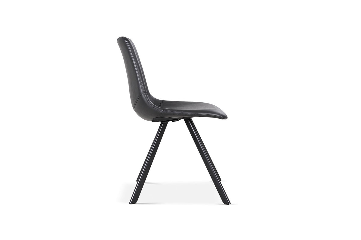 Rousseau - Stoel Emma - PU Zwart - 83x46x60  cm