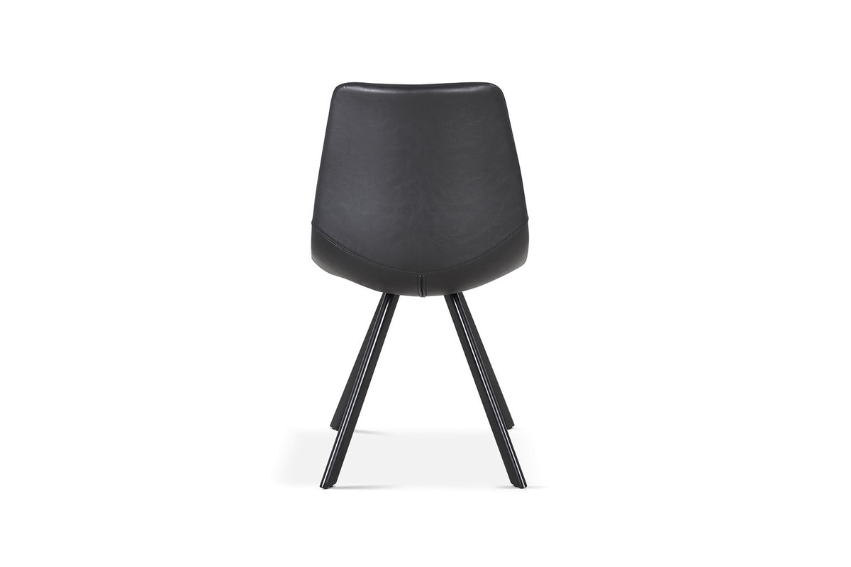 Rousseau - Stoel Emma - PU Zwart - 83x46x60  cm