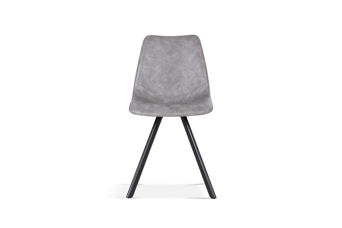 Rousseau - Chaise Emma - PU Gris Foncé - 83x46x60 cm
