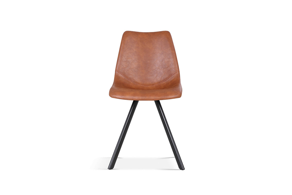 Rousseau - Stoel Emma - PU Cognac - 83x46x60  cm