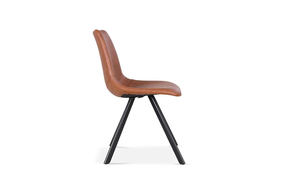 Rousseau - Stoel Emma - PU Cognac - 83x46x60  cm
