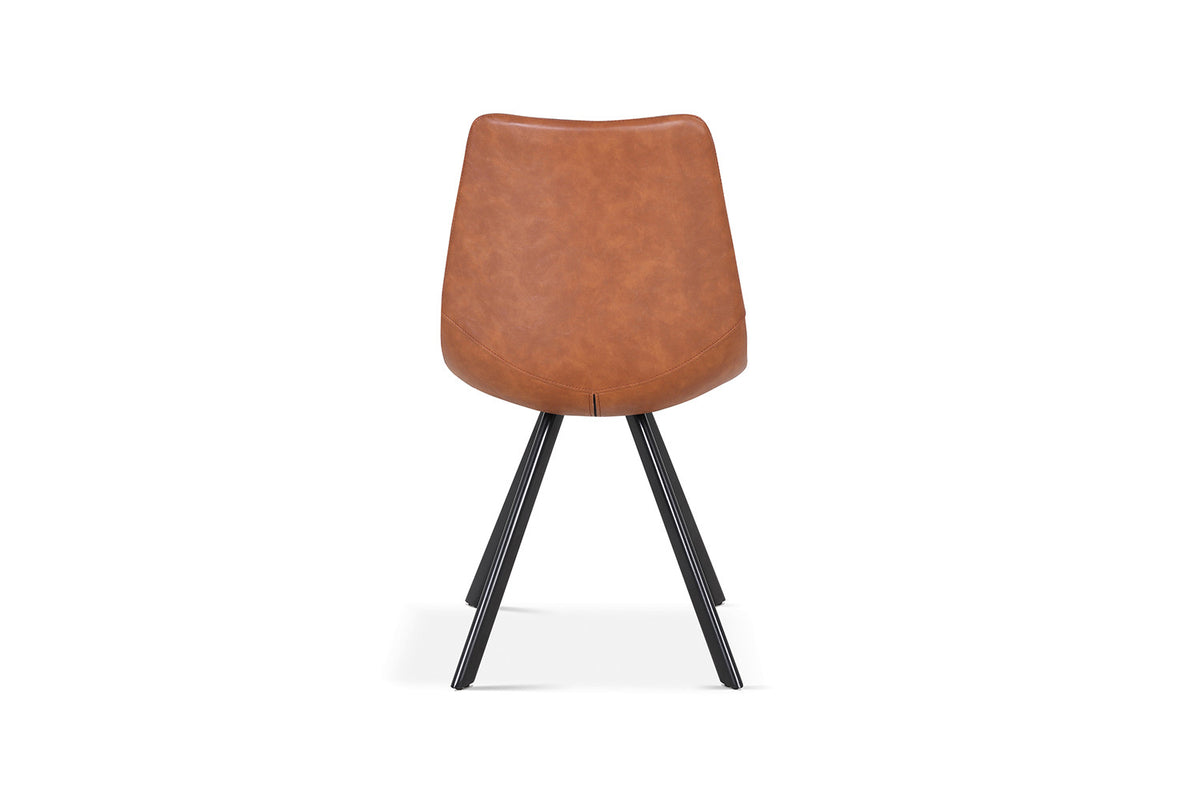 Rousseau - Stoel Emma - PU Cognac - 83x46x60  cm