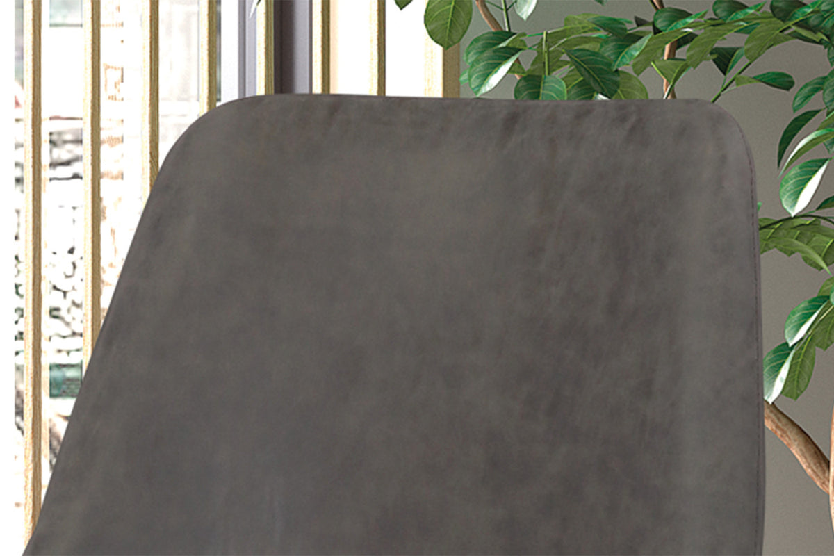 Rousseau - Chaise Mirano - PU Gris clair - 86x49x61 cm