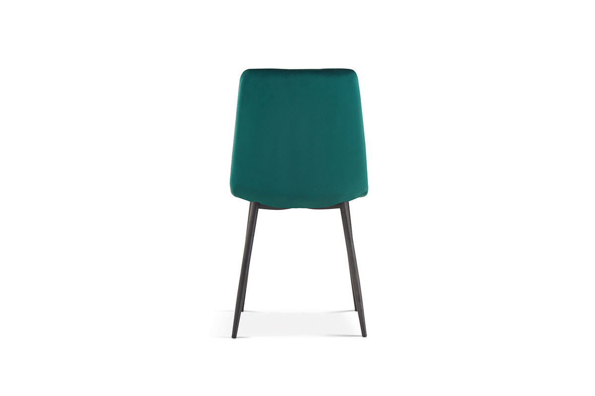 Rousseau - Stoel Willis - Fluweel Groen - 86x45x55 cm