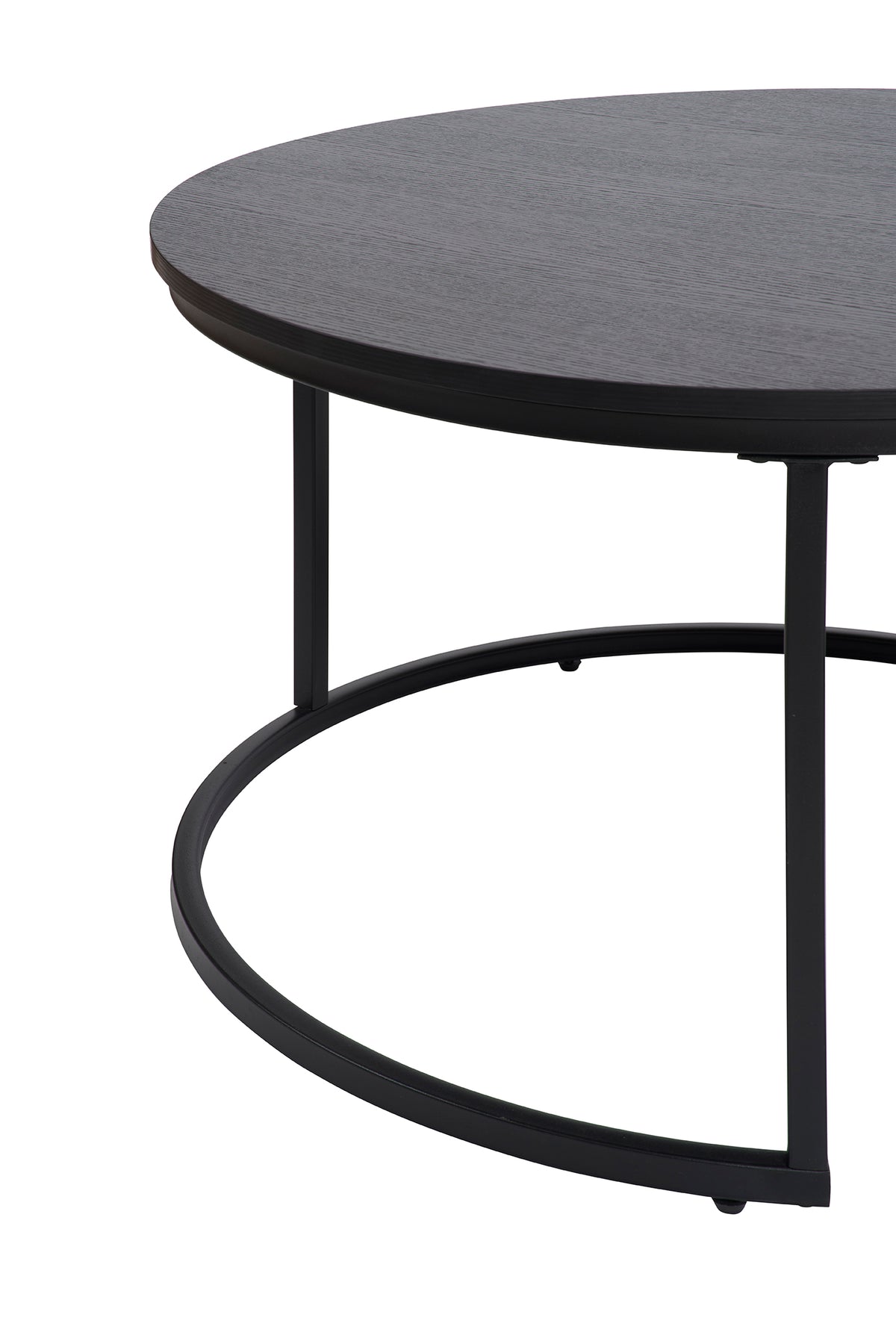 GBO - Table d'appoint Joy - Noir - 80 x H 45/50 x H 38 cm