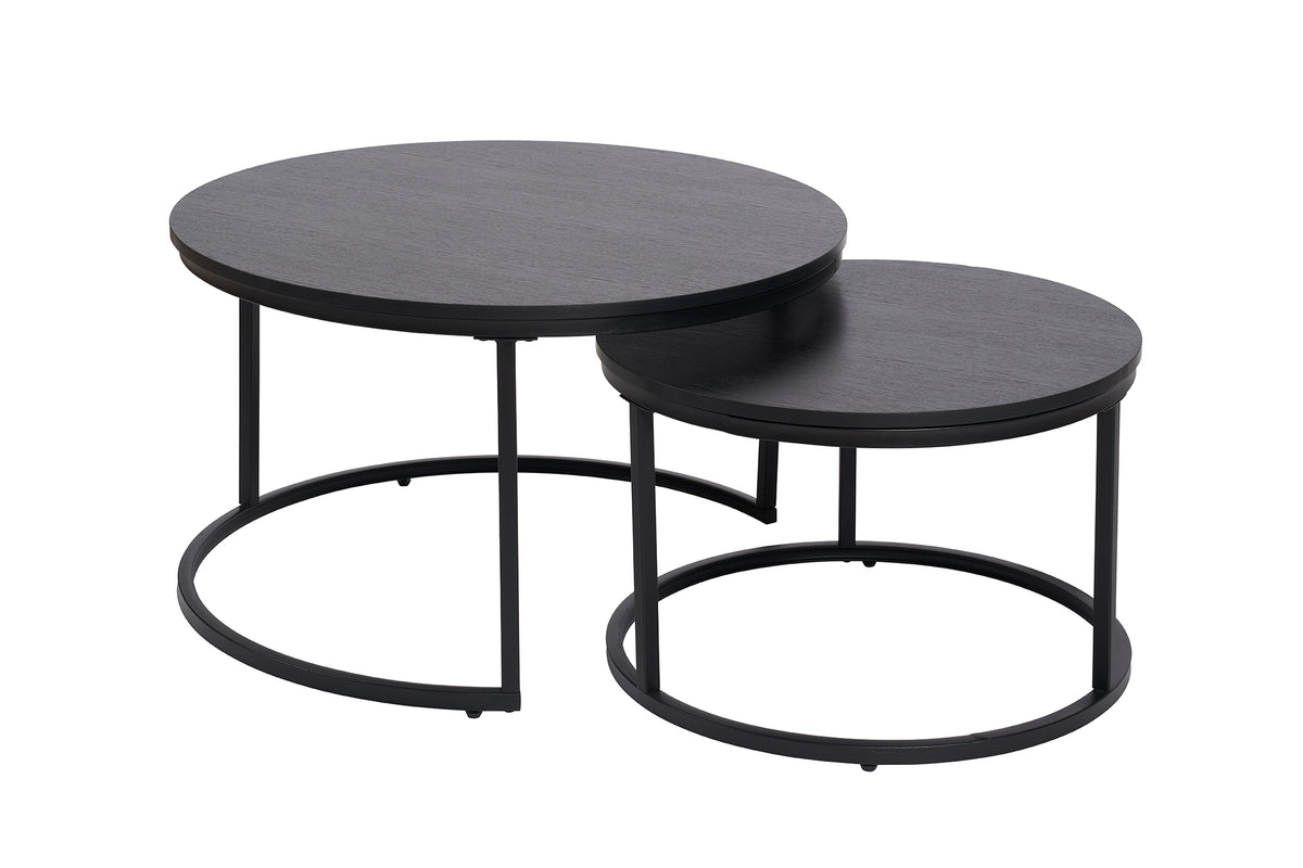 GBO - Bijzettafel Joy - Nero - 70 x H 45/50 x H 38 cm