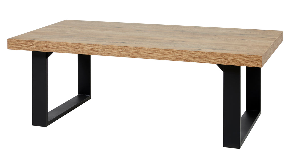 GBO - Salontafel U Troy - Beach oak - 130xx65cm