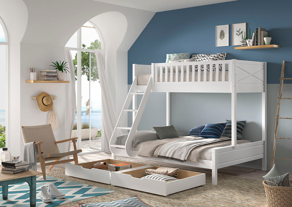 SCOTT familiebed met 2 lades.