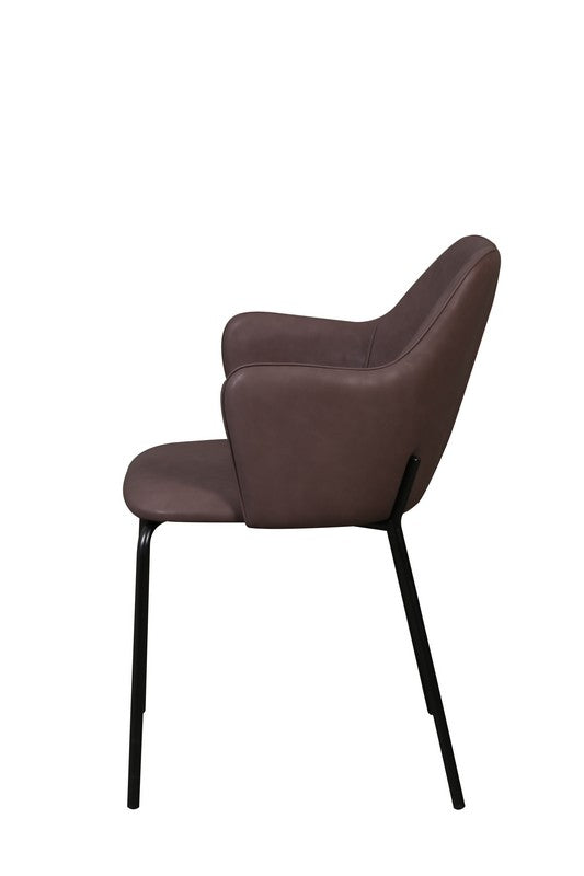 Meubar - Eetkamerstoel Flo - Kunstleder - Taupe - 54x85x60cm