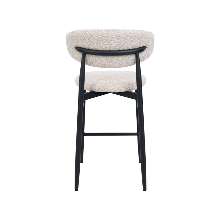 Meubar - Barstoel Locarno - Stof - Beige - 52 x 56 x 94 cm