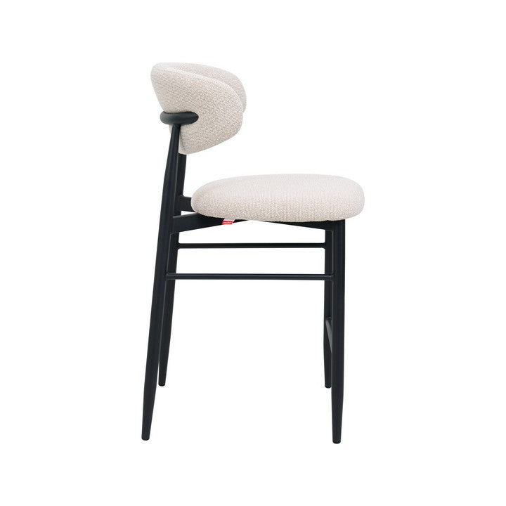 Meubar - Barstoel Locarno - Stof - Beige - 52 x 56 x 94 cm