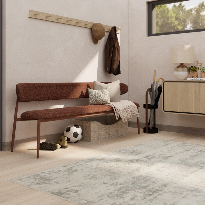 Meubar - Zitbank Locarno - Stof - Bordeaux  - 155 x 56 x 77 cm