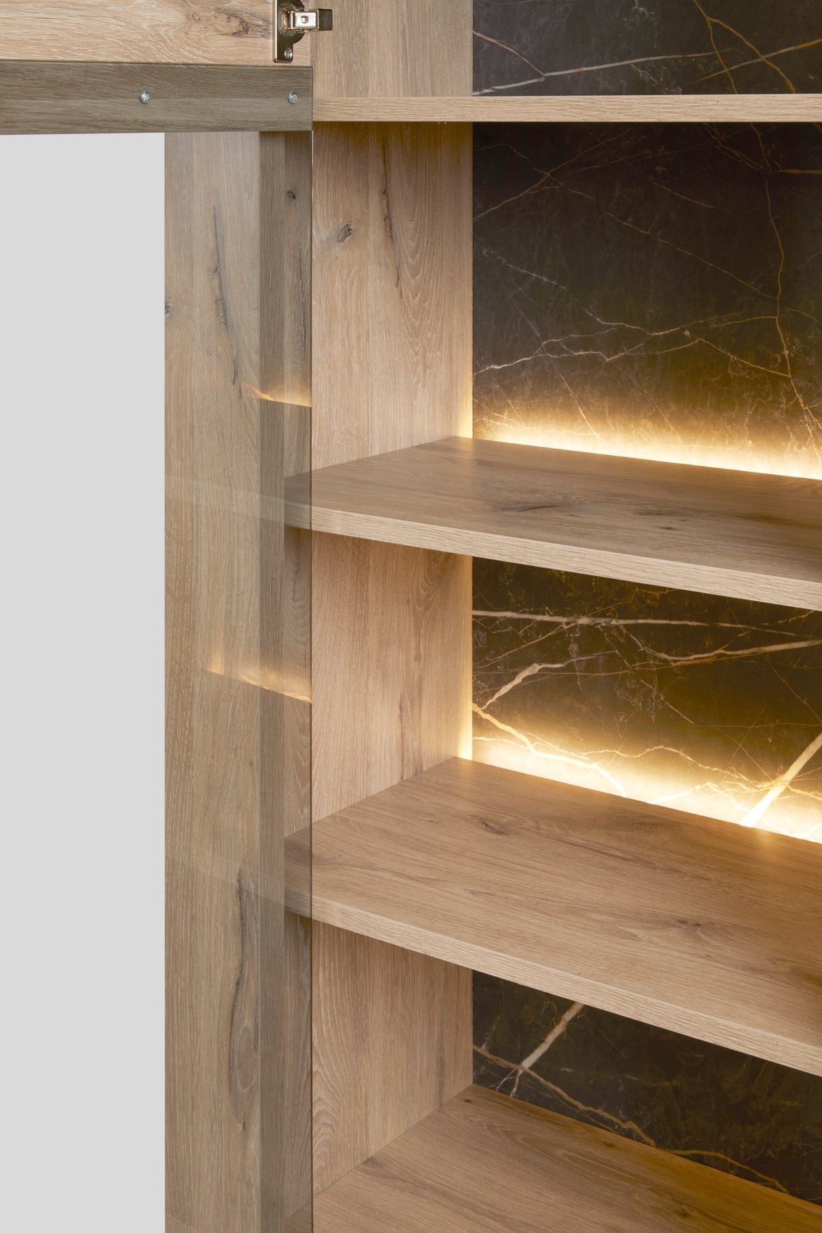 GBO - Vitrine Sacha – 120x174x50 cm – met LED-verlichting