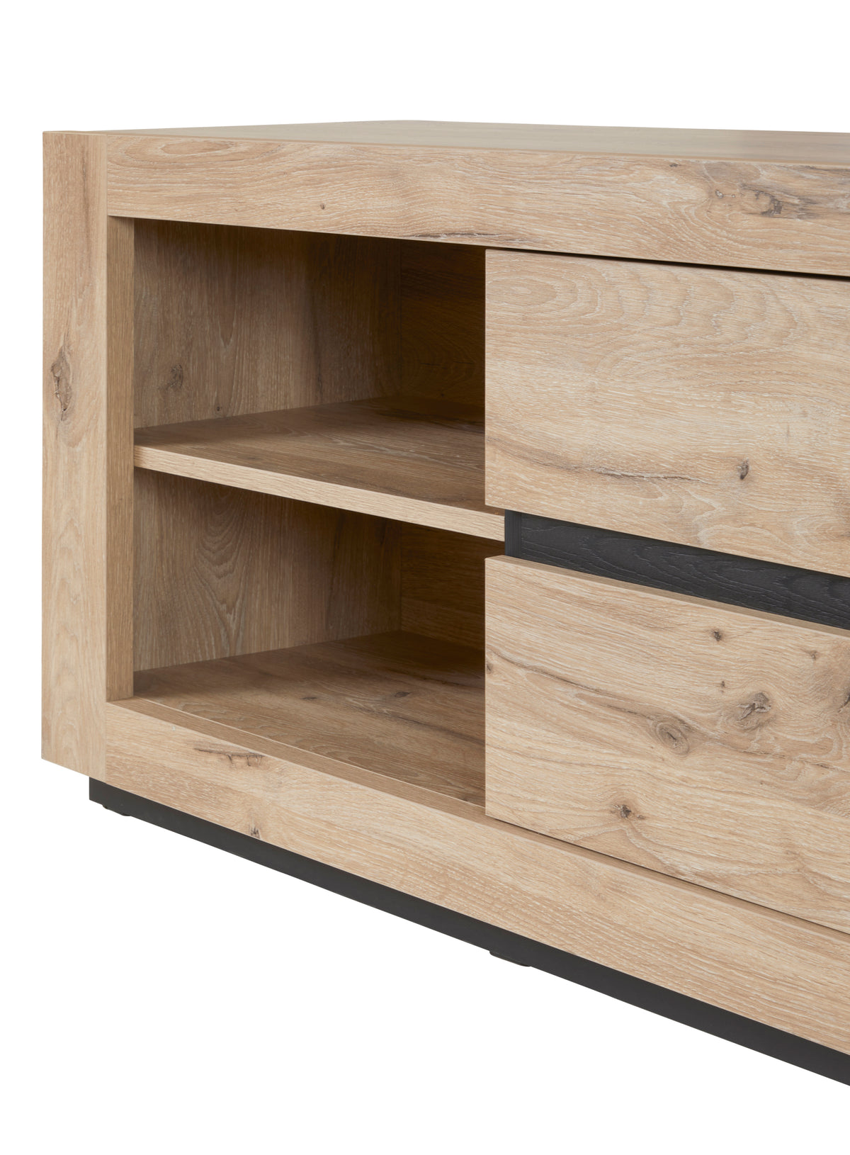 GBO - TV-meubel Sacha – 170x60x50 cm – Canyon eiken & marmer