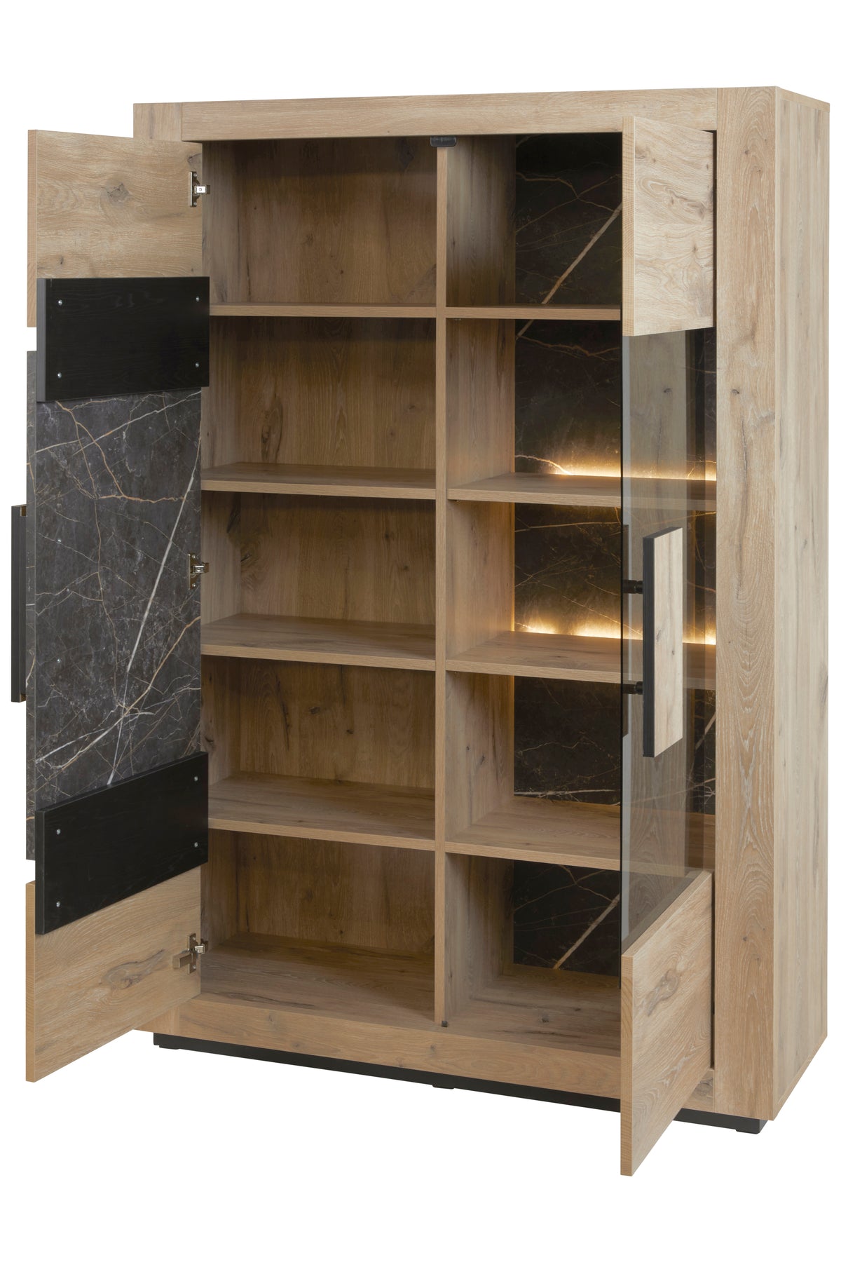 GBO - Vitrine Sacha – 120x174x50 cm – met LED-verlichting