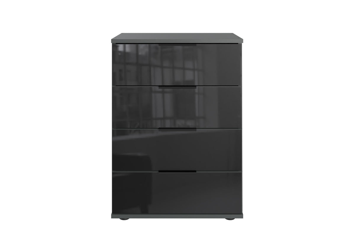 Wimex - Nachtkastje Saigon - E60765 - Grafiet/Zwart - 52x74x38cm