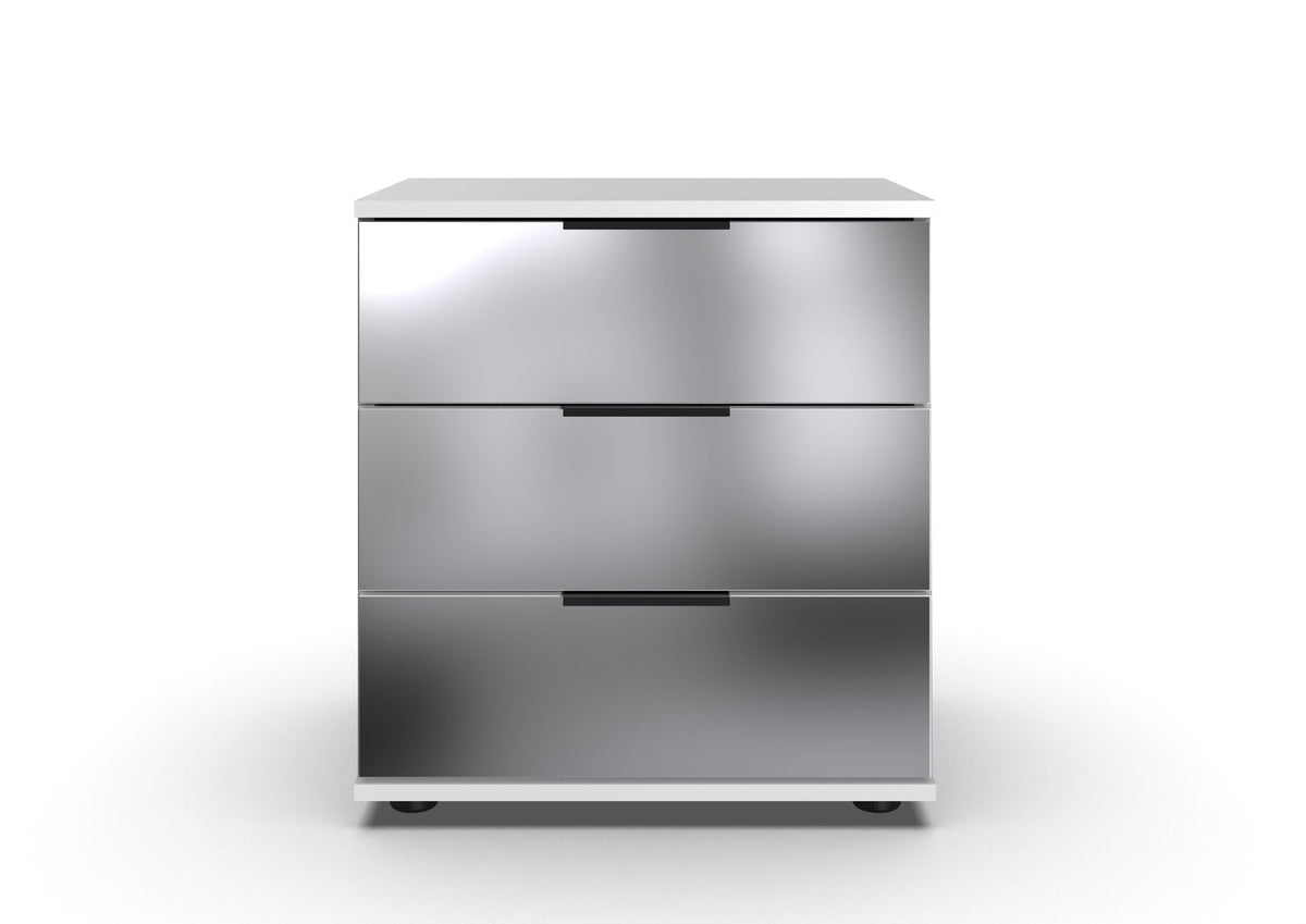 Wimex - Nachtkastje Saigon - M10703 - Wit/Glas - 52x58x38cm
