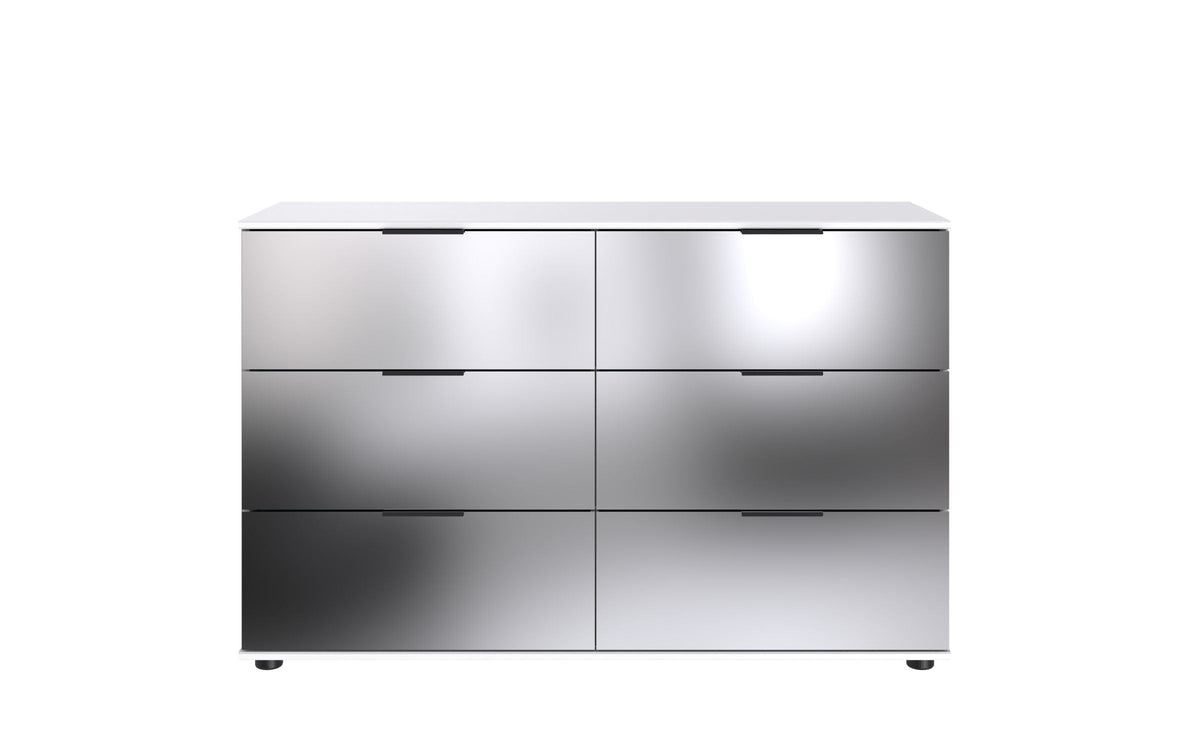 Wimex - Commode Saigon - M10705 - Wit/Glas - 130x83x41cm