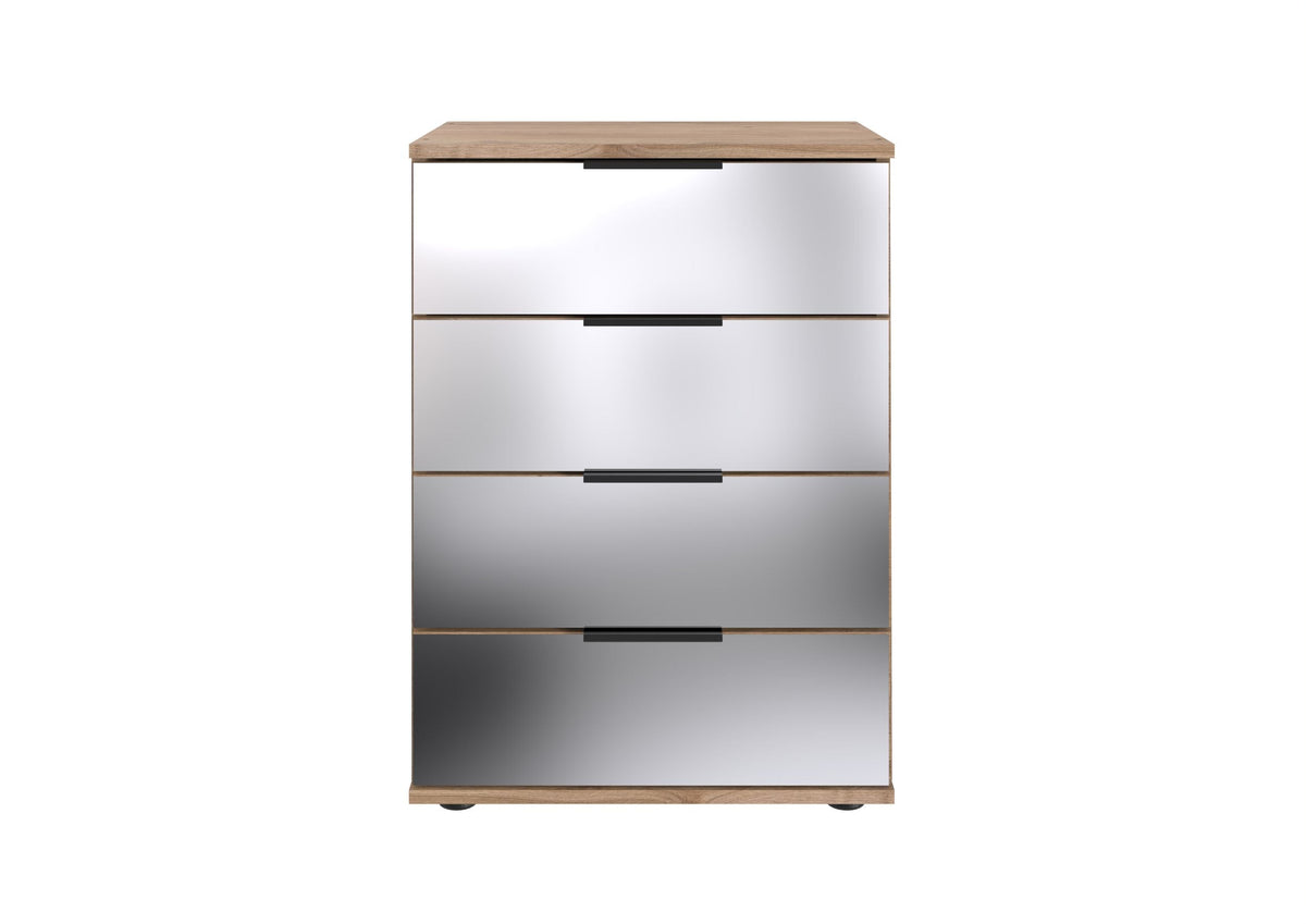 Wimex - Nachtkastje Saigon - M11765 - Planken Eik/Glas - 52x74x38cm