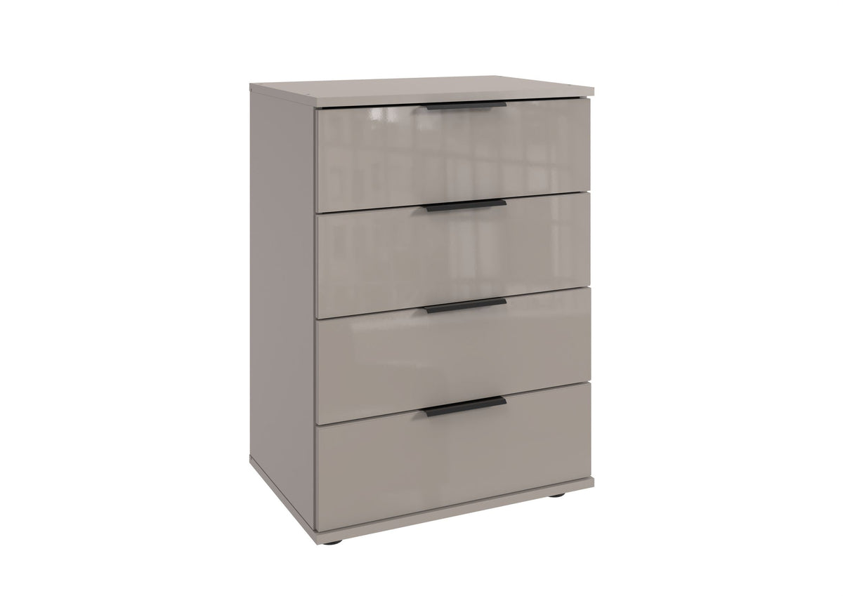 Wimex - Nachtkastje Saigon - M20765 - Sahara Grijs/Glas - 52x74x38cm