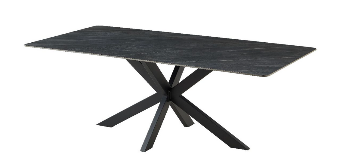 TYC - Table à manger - Gris cendré - 12mm - Céramique - 190x76x95cm