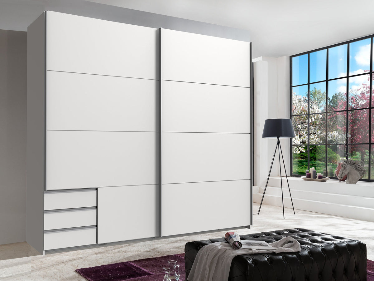 Wimex - Armoire Seattle - E21635 - Blanc - 225 x 208 x 65 cm