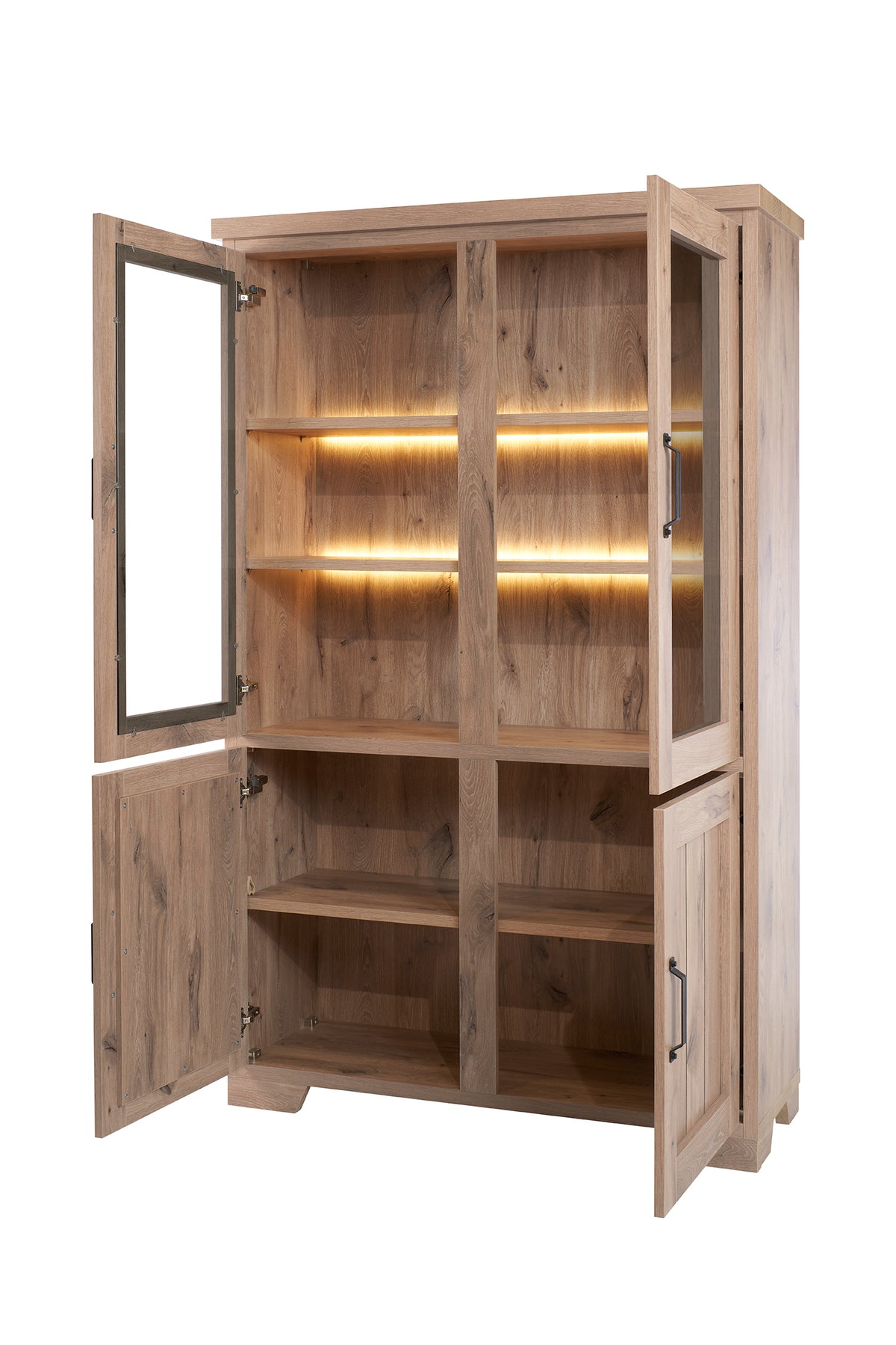 GBO - Vitrine met verlichting Syrco - 120x195x48 cm