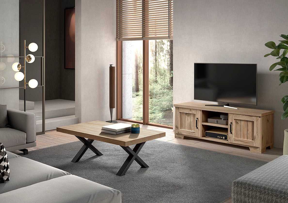 GBO - TV-meubel Syrco – 160x60x48 cm – Canyon oak
