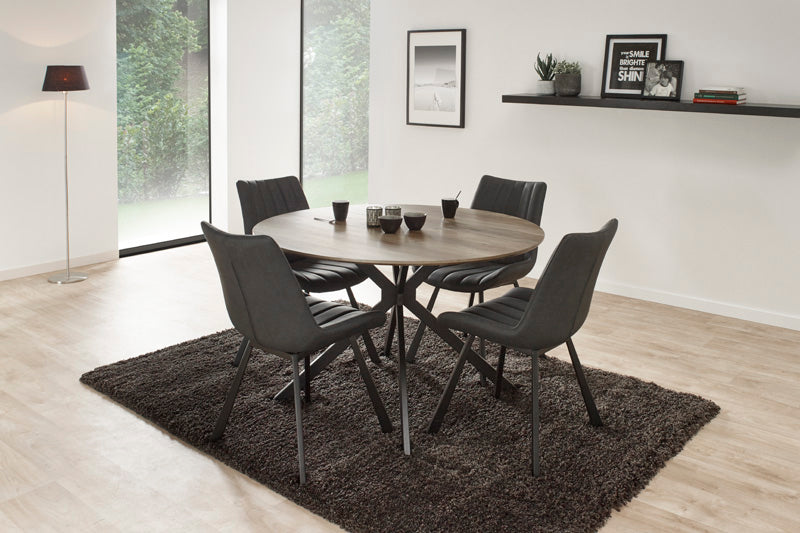 GBO - Eettafel Joy - Rond - Alaska Oak - 120x76 cm