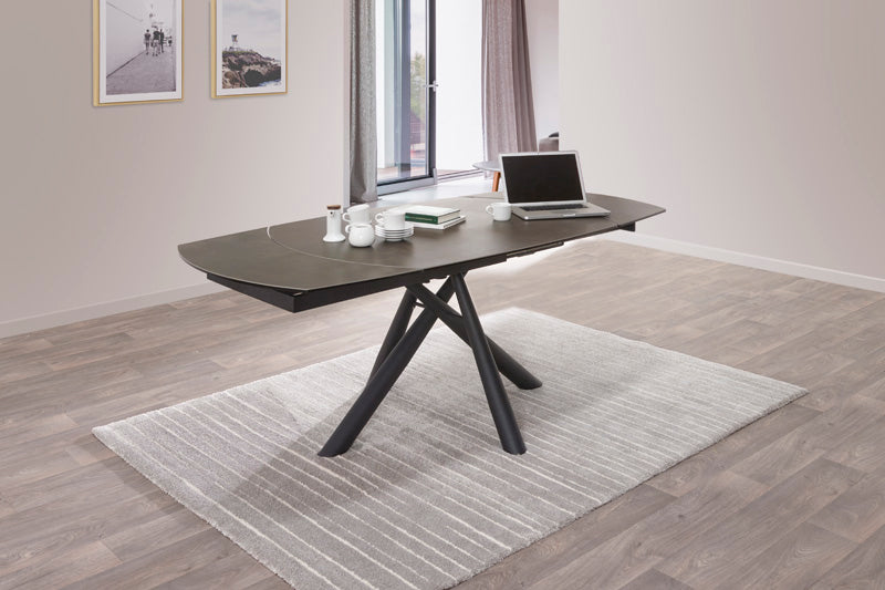 GBO -Verlengtafel TF1909 -Keramisch Sand - 130 ( 200 ) x 95 x 73 cm