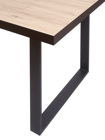 GBO - Table à manger Viareggio – 170x100x76 cm A - Pieds en U ou en X
