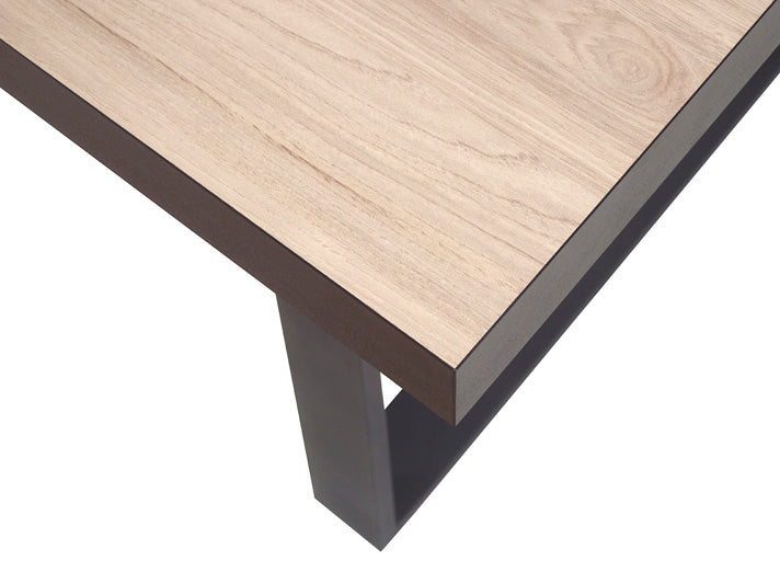 GBO - Table à manger Viareggio – 170x100x76 cm A - Pieds en U ou en X